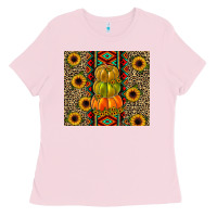 Bubblegum Pink pumpkin Ladies Tee - JahusDesignShop