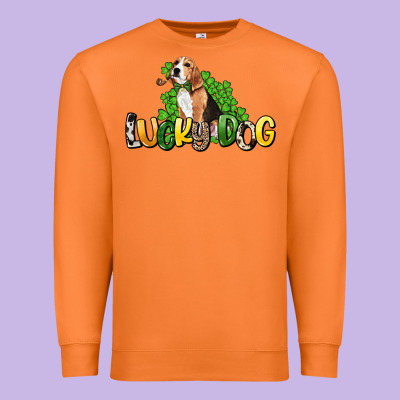 Lucky Dog St. Patrick's Premium Sweatshirt Designed By Howdyjamesfarm