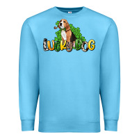 Ocean Blue lucky dog St. Patrick's Premium Sweatshirt - HowdyJamesFarm