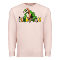 Pale Pink lucky dog St. Patrick's Premium Sweatshirt - HowdyJamesFarm