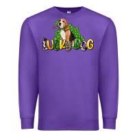 Purple lucky dog St. Patrick's Premium Sweatshirt - HowdyJamesFarm