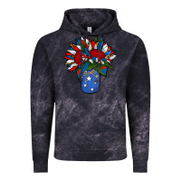 Cloud Black Patriotic Sunflower in a Jar Vintage Hoodie - Jasminsmagicworld