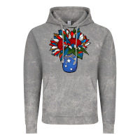 Cloud Rock Patriotic Sunflower in a Jar Vintage Hoodie - Jasminsmagicworld