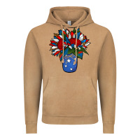 Vintage Camel Patriotic Sunflower in a Jar Vintage Hoodie - Jasminsmagicworld