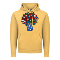 Vintage Mustard Patriotic Sunflower in a Jar Vintage Hoodie - Jasminsmagicworld