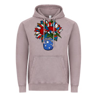 Vintage Zinc Patriotic Sunflower in a Jar Vintage Hoodie - Jasminsmagicworld