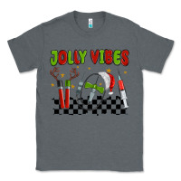 Charcoal Heather jolly vibes Classic Tee - MaliasSmallBusiness