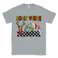 Heather Grey jolly vibes Classic Tee - MaliasSmallBusiness