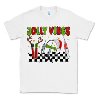 White jolly vibes Classic Tee - MaliasSmallBusiness