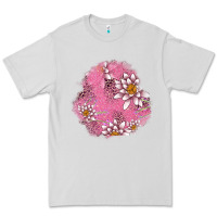 Dove Grey lotus patches Premium Tee - AdoDesignShop