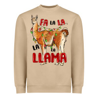 Mushroom christmas llama Heavyweight Sweatshirt - LillyAllenDesigns