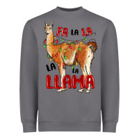 Storm christmas llama Heavyweight Sweatshirt - LillyAllenDesigns