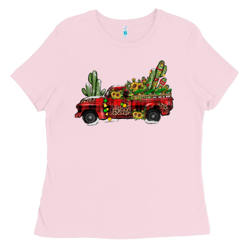 Christmas Truck Ladies Tee by JahusDesignShop | Teevron