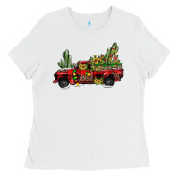 White christmas truck Ladies Tee - JahusDesignShop