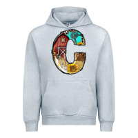 Heather Grey farm life alphabet lowercase letters c Urban Hoodie - BundleAndBundleShop