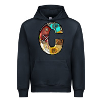 Navy farm life alphabet lowercase letters c Urban Hoodie - BundleAndBundleShop