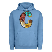 Pigment Pebble Blue farm life alphabet lowercase letters c Urban Hoodie - BundleAndBundleShop