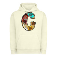 Pigment Pistachio farm life alphabet lowercase letters c Urban Hoodie - BundleAndBundleShop
