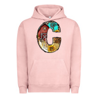 Pigment Salmon farm life alphabet lowercase letters c Urban Hoodie - BundleAndBundleShop
