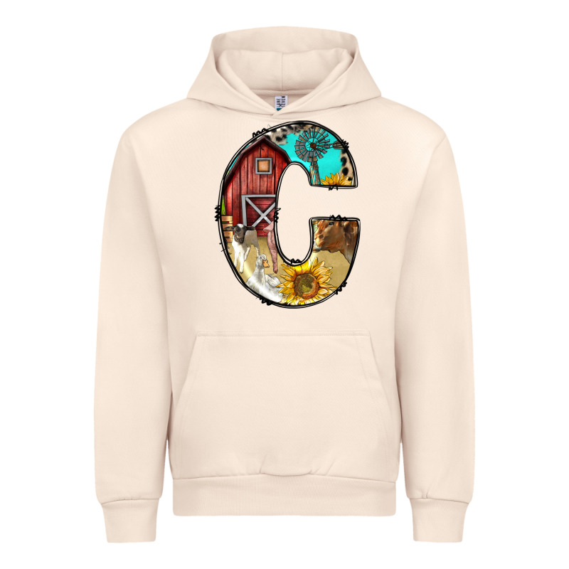 Farm Life Alphabet Lowercase Letters C Urban Hoodie by BundleAndBundleShop | Teevron