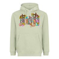 Matcha He is risen Easter  Easter Day Heavyweight Hoodie - CowGirlArtShop