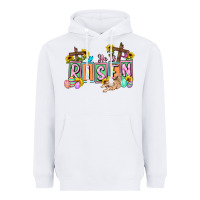 White He is risen Easter  Easter Day Heavyweight Hoodie - CowGirlArtShop