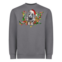 Storm Russian Blue Cat Joy Heavyweight Sweatshirt - LillyAllenDesigns