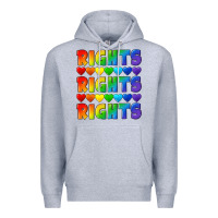 Heather Grey Rights rights rights pride Premium Hoodie - CowGirlArtShop