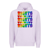 Lilac Rights rights rights pride Premium Hoodie - CowGirlArtShop