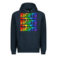 Navy Rights rights rights pride Premium Hoodie - CowGirlArtShop