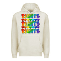 Oatmeal Heather Rights rights rights pride Premium Hoodie - CowGirlArtShop