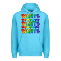Ocean Blue Rights rights rights pride Premium Hoodie - CowGirlArtShop