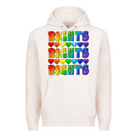 Pale Pink Rights rights rights pride Premium Hoodie - CowGirlArtShop