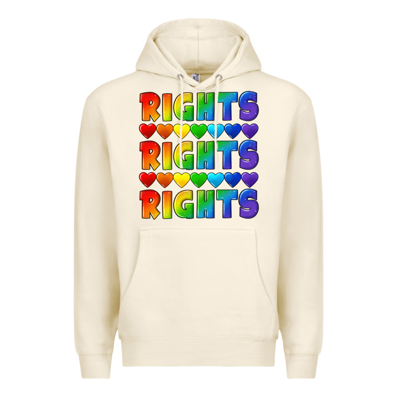 Rights Rights Rights Pride Premium Hoodie by CowGirlArtShop | Teevron
