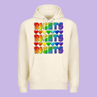 Rights Rights Rights Pride Premium Hoodie Designed By Cowgirlartshop