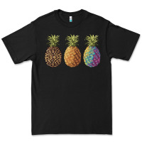 Black pineapples leopard tie dye summer Premium Tee - Artiststas