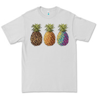 Dove Grey pineapples leopard tie dye summer Premium Tee - Artiststas
