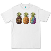 White pineapples leopard tie dye summer Premium Tee - Artiststas