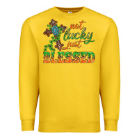 Lemon Not lucky just Blessed with Cross St. Patricks day Premium Sweatshirt - HowdyJamesFarm