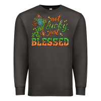 Smoke Not lucky just Blessed with Cross St. Patricks day Premium Sweatshirt - HowdyJamesFarm