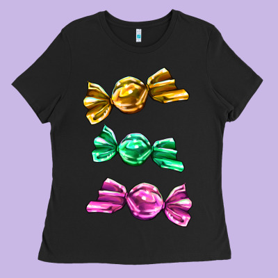 Colorful Candies Ladies Tee Designed By Adodesignshop