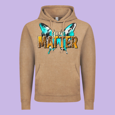 You Matter Vintage Hoodie Designed By Nancycooperartshop