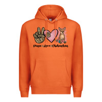 Carrot peace love chihuahua Premium Hoodie - JahusDesignShop