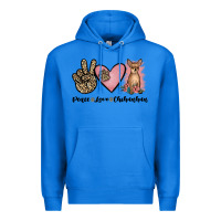 True Royal peace love chihuahua Premium Hoodie - JahusDesignShop