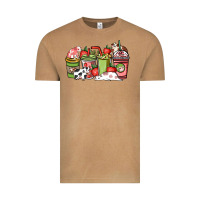 Vintage Camel cow and strawberry coffee cups Vintage Tee - NancyCooperArtShop