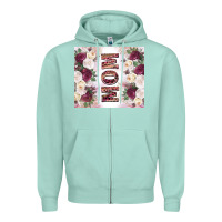 Seafoam mother’s day mom flowers tumbler tbs Zipper Hoodie - TumblerDesignByShophia