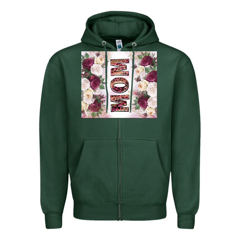 Mother’s Day Mom Flowers Tumbler Tbs Zipper Hoodie by TumblerDesignByShophia | Teevron