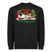 Siamese Cat Meowy Christmas Heavyweight Sweatshirt | Teevron
