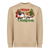Mushroom siamese cat meowy christmas Heavyweight Sweatshirt - LillyAllenDesigns