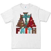 White cross and christmas trees Premium Tee - AdoDesignShop